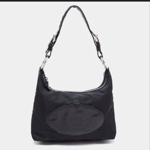 Authentic Prada Black Nylon Hobo Bag
